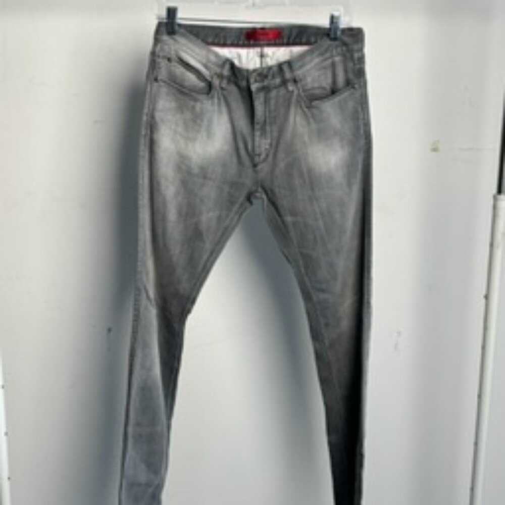 HUGO Hugo Boss Grey Skinny Fit Stretch Denim Jeans — Men's 30/34
